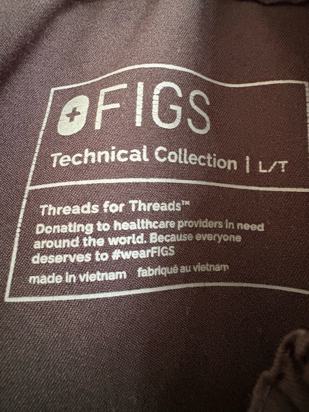 FIGS Technical Collection Black Scrub Pants unisex size L tall (34x33) - Picture 3 of 5